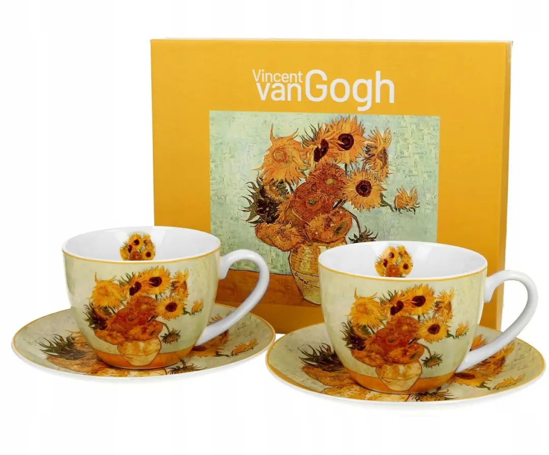 Set van 2 Mokken met Schotels 250 ml