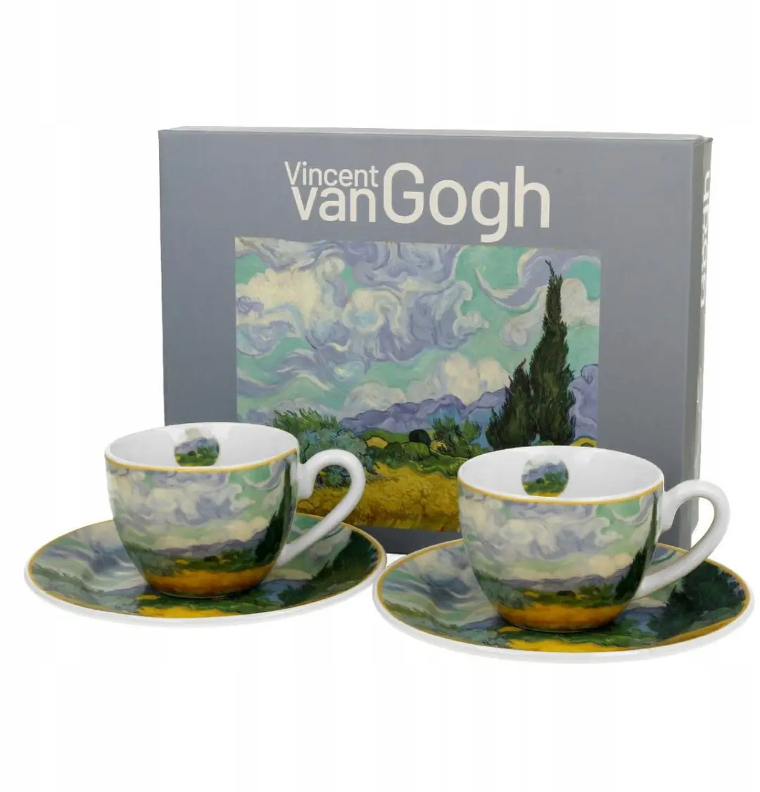 2x Espresso Kopjes Van Gogh Tarweveld 90ml