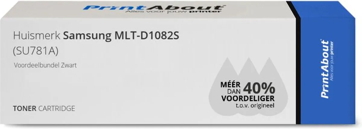 PrintAbout MLT-D1082S Toner Zwart - 2 Stuks