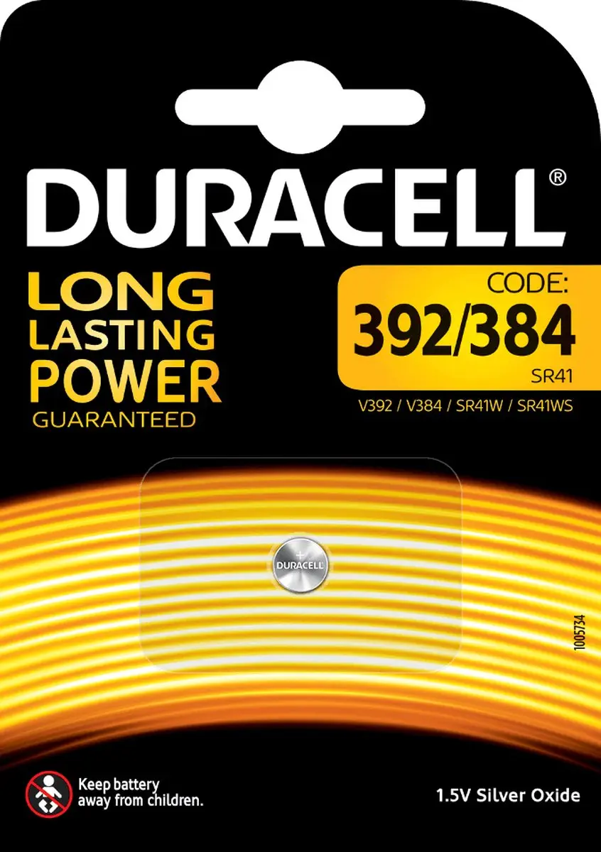 Duracell Uurwerken 384/392 Knoopcel 45mAh