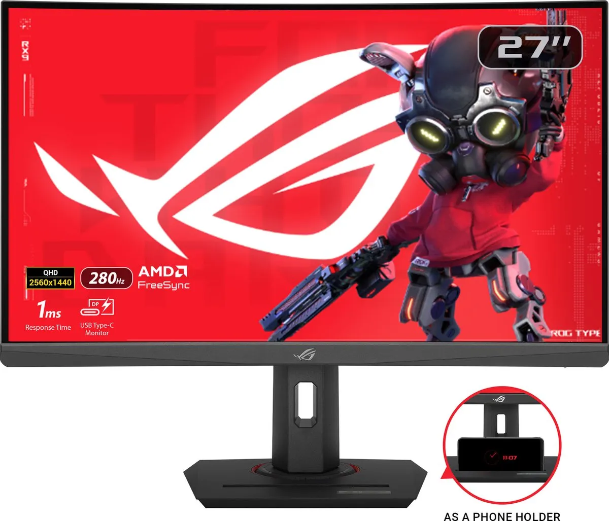 ASUS ROG Strix XG27WCMS Curved Gaming Monitor 27" - 280Hz - 1ms