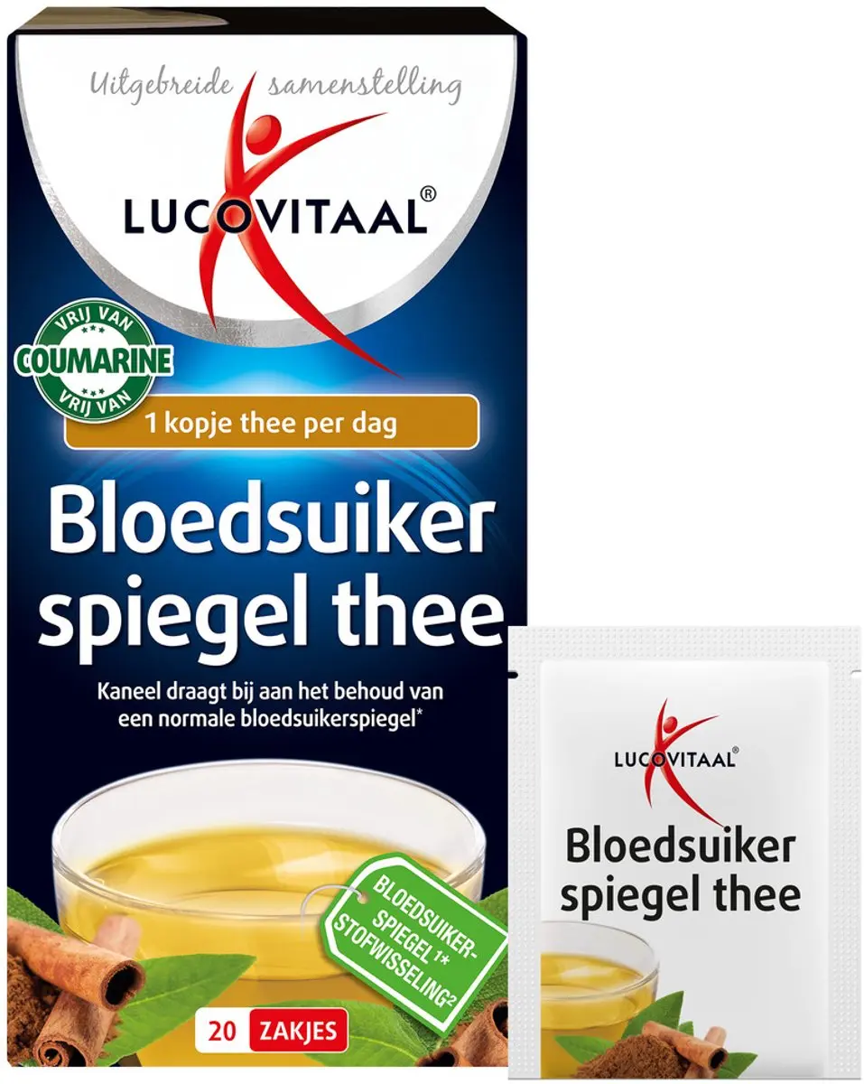 Lucovitaal Bloedsuikerspiegel Thee 20 Zakjes