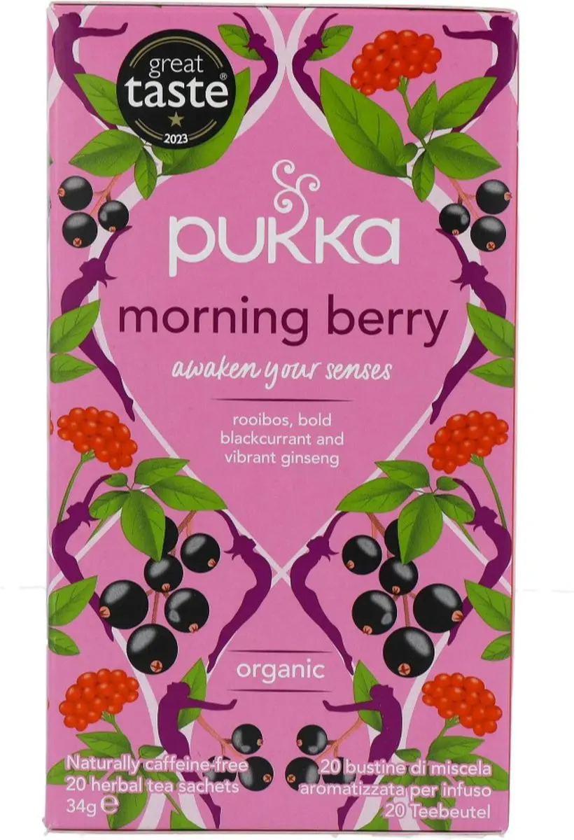 Pukka Tea Morning Berry Biologische Kruidenthee 20 Zakjes