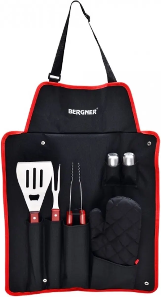 Bergner BBQ Accessoires 7 Delige Gereedschapset