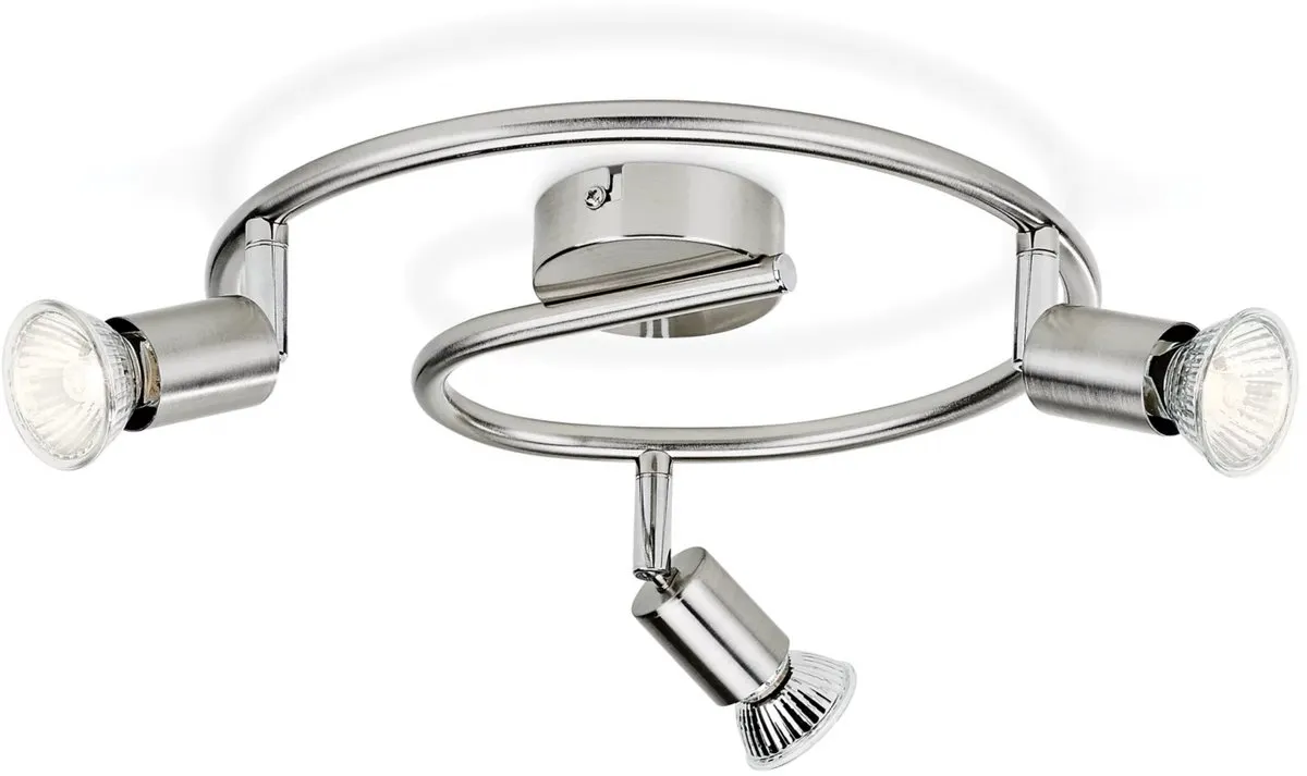 Philips Limbali Opbouwspot 32cm - 3 Lichtpunten - Nikkel
