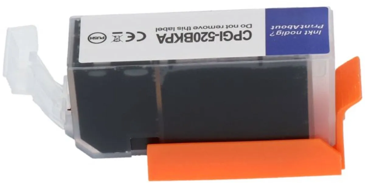 PrintAbout PGI-520BK Inktcartridge - Zwart - 23ml - o.a. Canon PIXMA