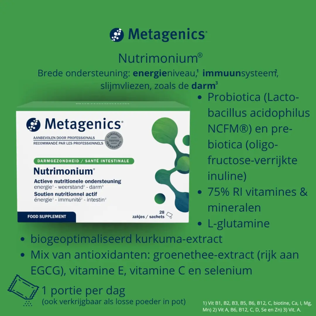 Metagenics Nutrimonium Zakjes 28 Stuks
