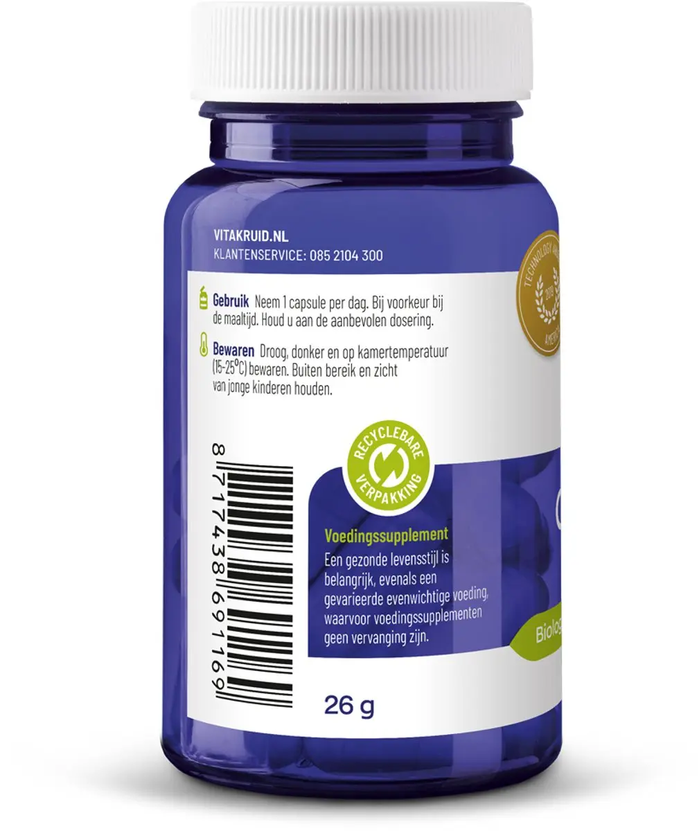 VitaKruid Q10 Ubiquinol 100mg 60 Vegicaps - afbeelding 6 van 6