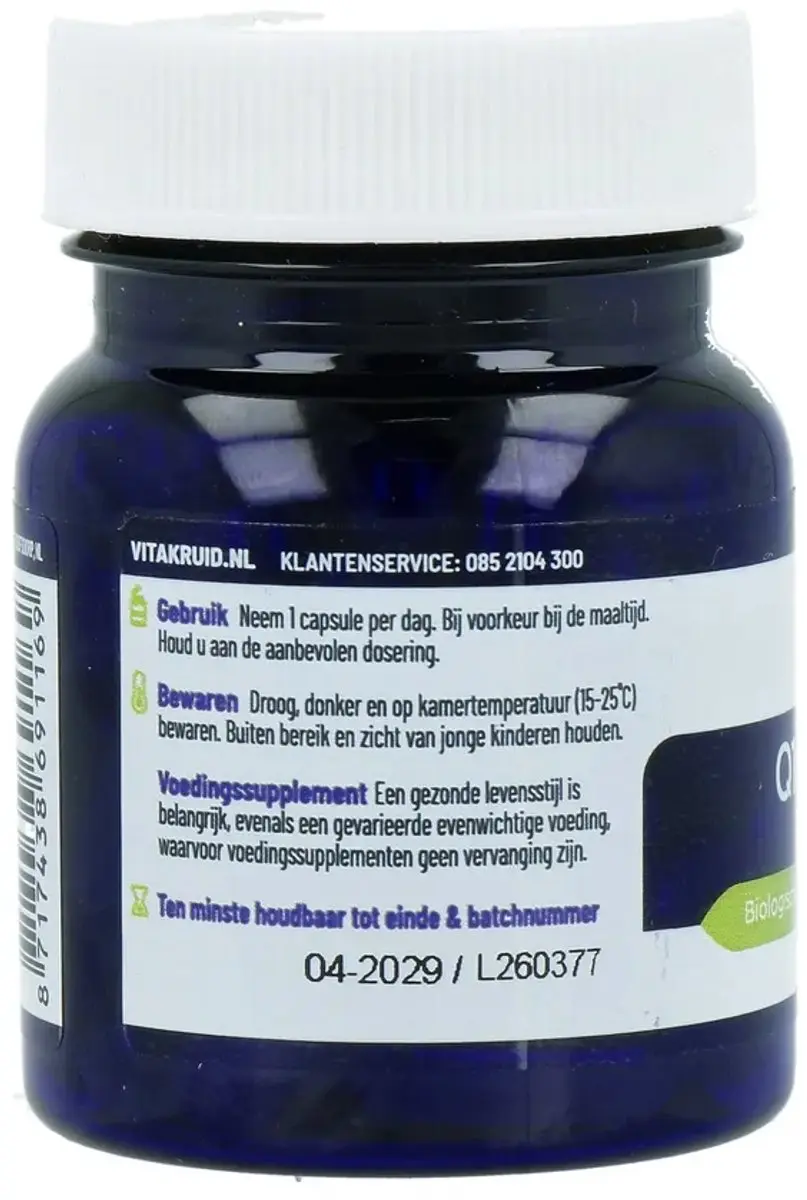 VitaKruid Q10 Ubiquinol 100mg 60 Vegicaps - afbeelding 3 van 6
