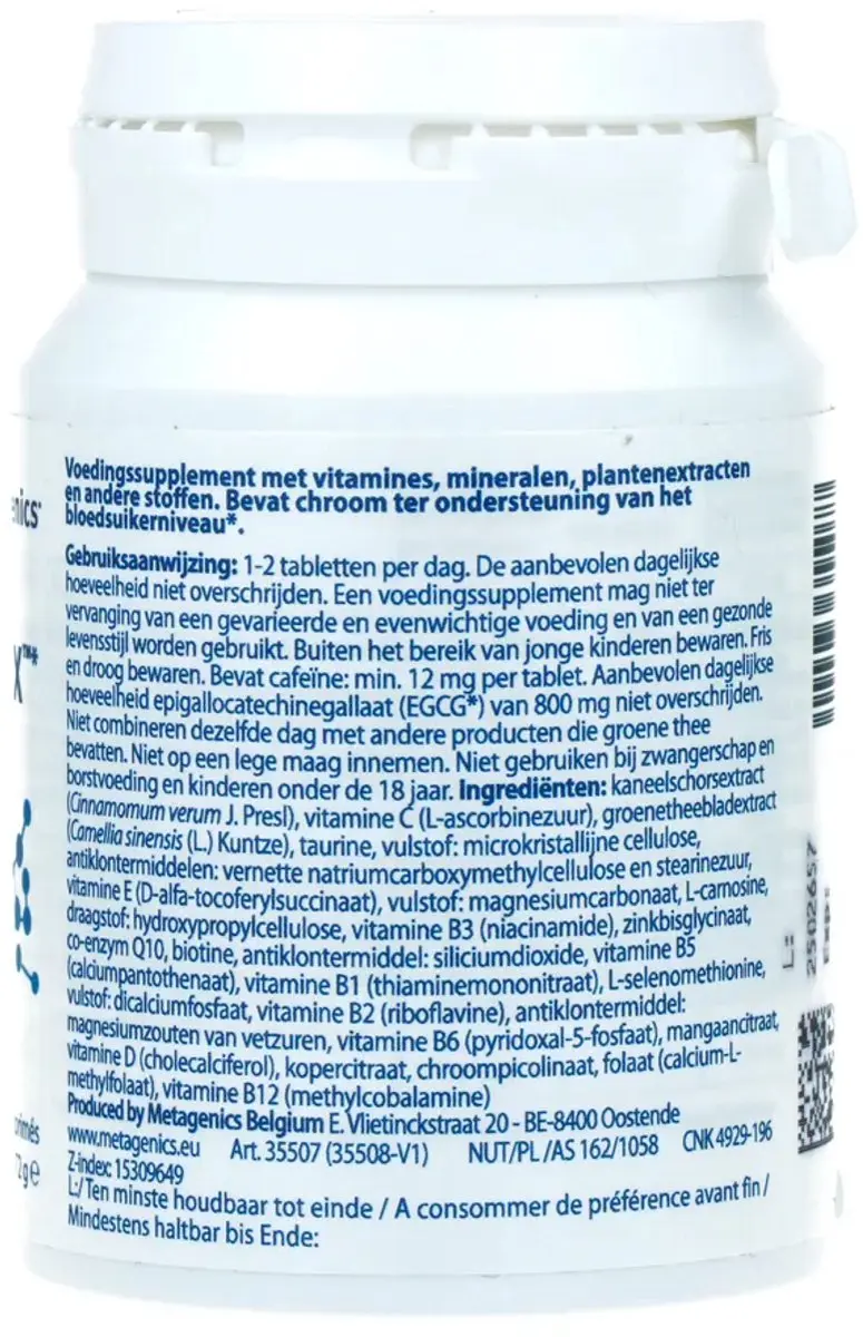 Metagenics MetaGlycemX Tabletten 60 stuks