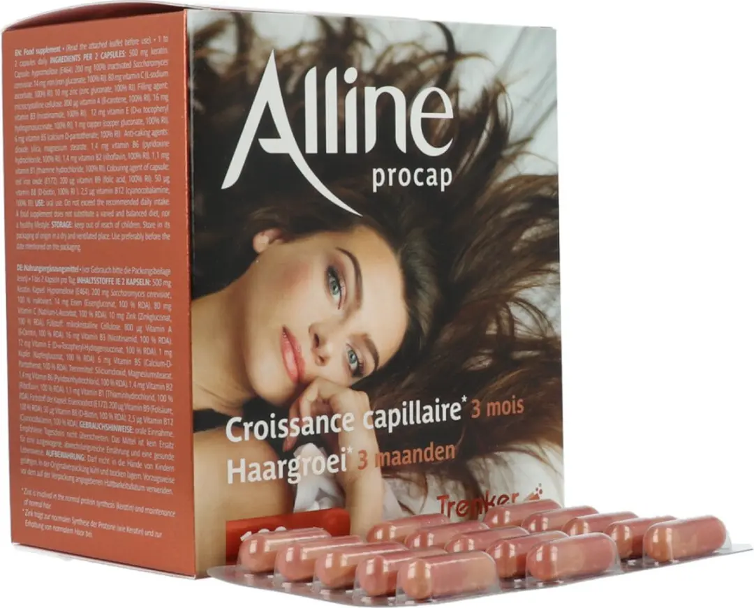 Trenker Alline Procap Haar- en Nagelversterkend 180 Capsules