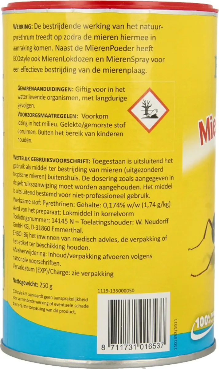 ECOstyle Mierenpoeder 250g - Roze - afbeelding 3 van 6