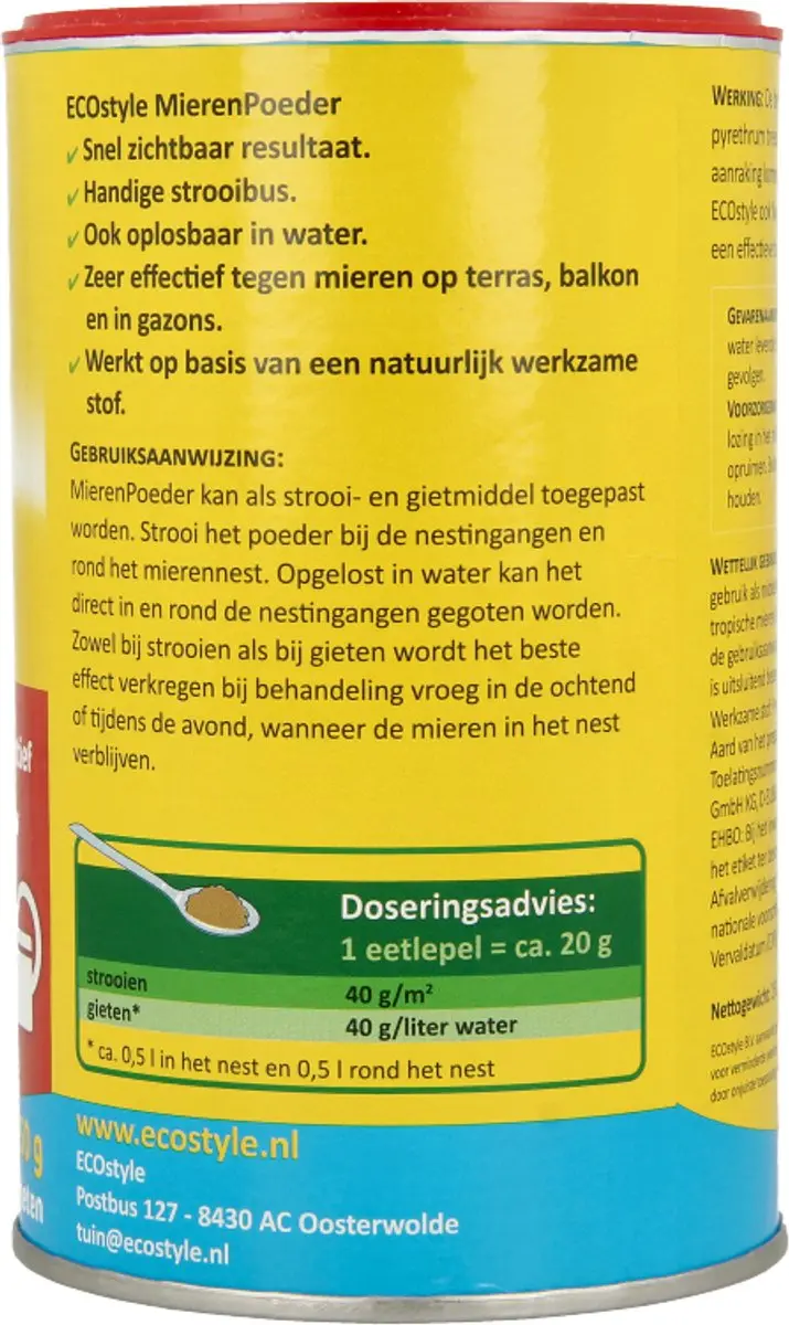 ECOstyle Mierenpoeder 250g - Roze - afbeelding 4 van 6