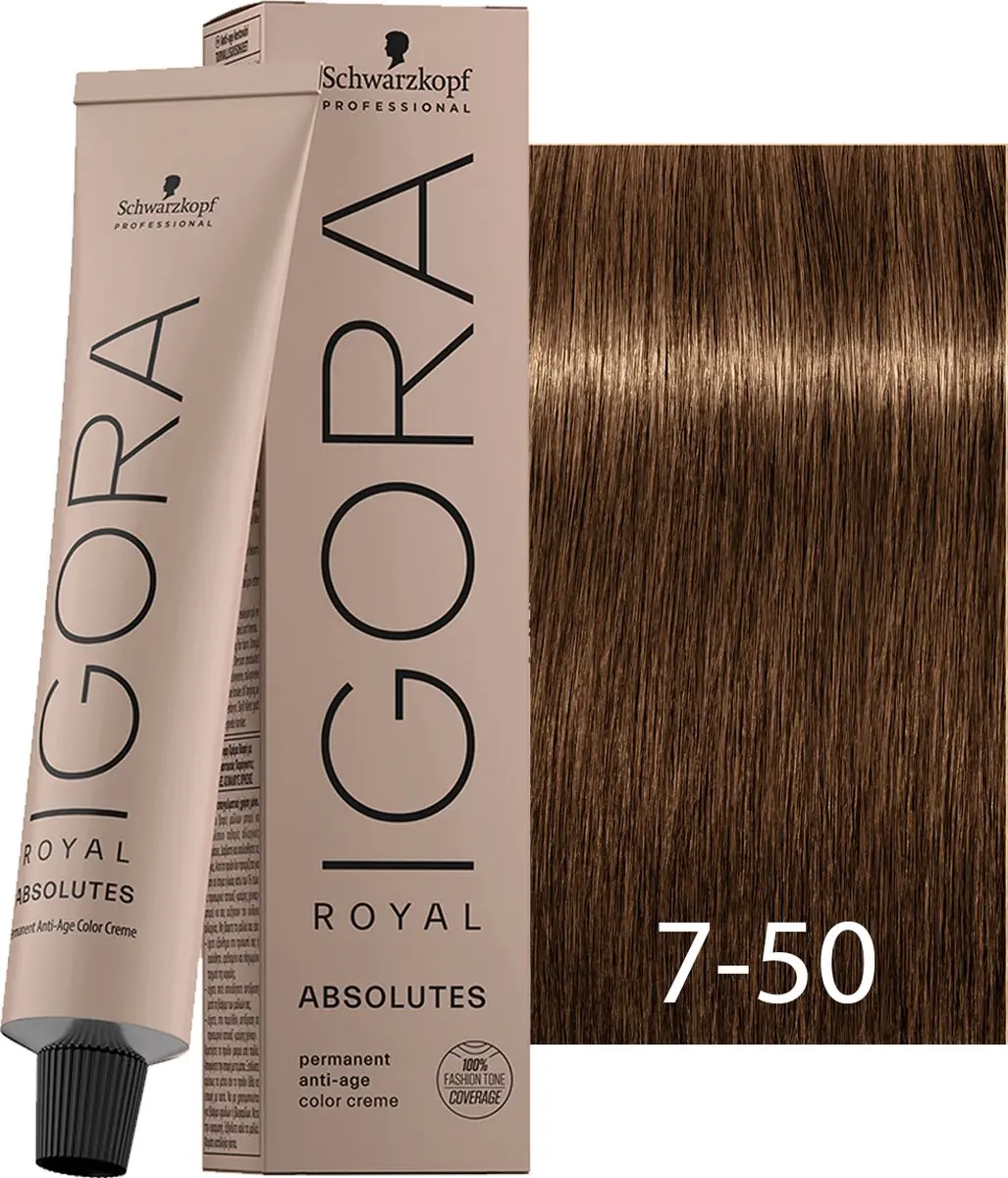 Schwarzkopf Igora Absolutes 7-50 Permanent Haarkleuring 60ml