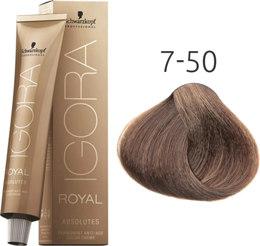 Schwarzkopf Igora Absolutes 7-50 Permanent Haarkleuring 60ml