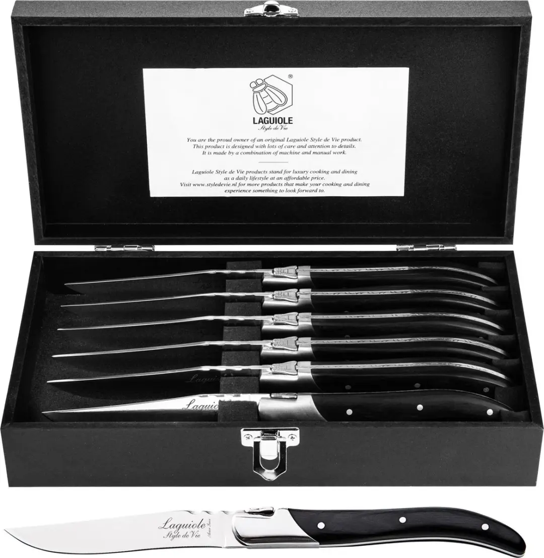 Laguiole Style de Vie Steakmessen Luxury Line