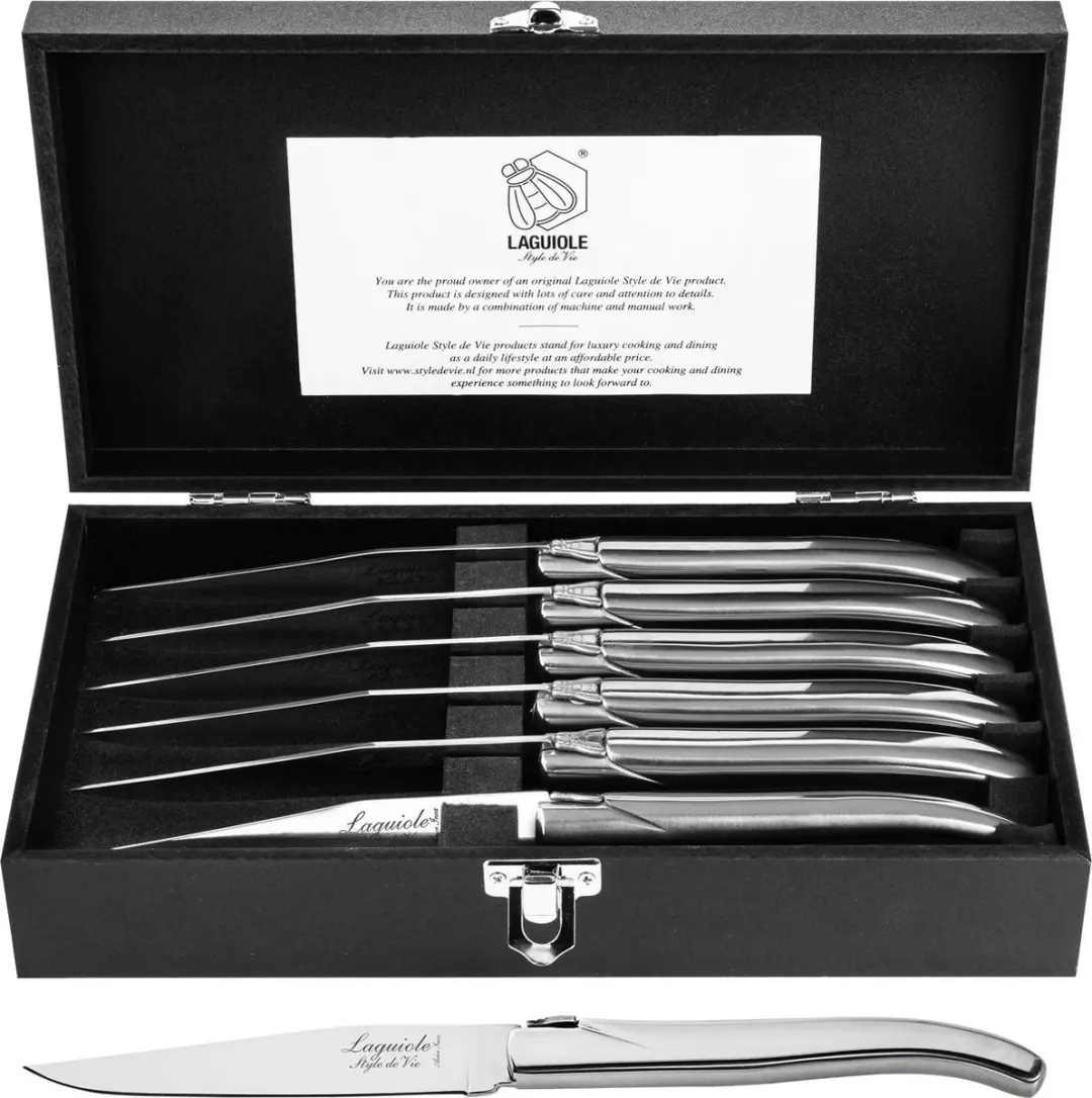 Laguiole Style de Vie Steakmessen Luxury Line