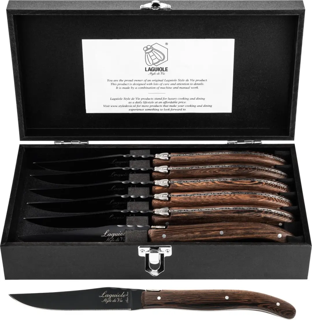 Laguiole Style de Vie Steakmessen Luxury Line