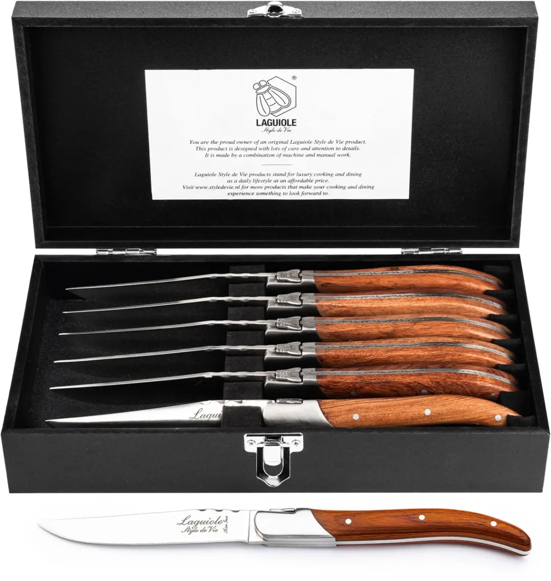 Laguiole Style de Vie Steakmessen Luxury Line
