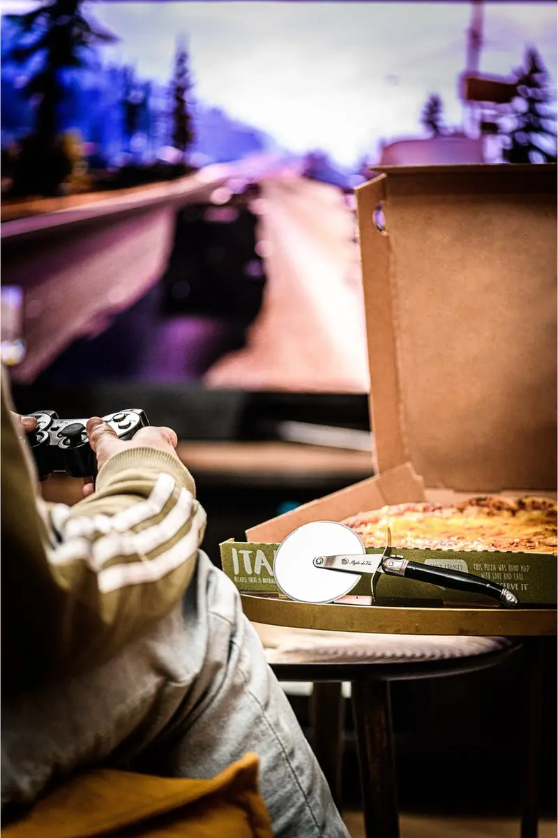 Laguiole Style de Vie Premium Line Pizzasnijder - Zwart