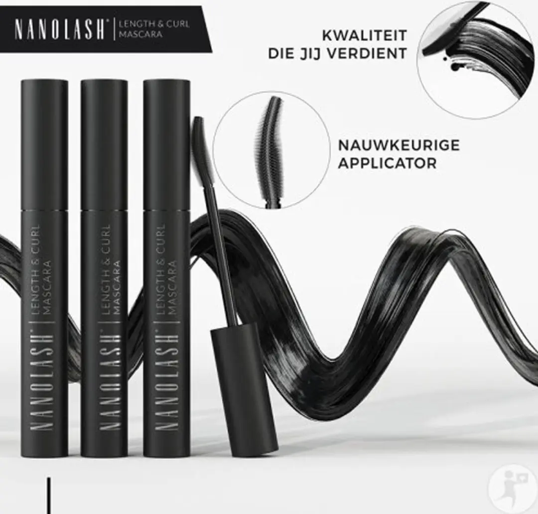 Nanolash Lashcode Mascara Zwart - 10ml