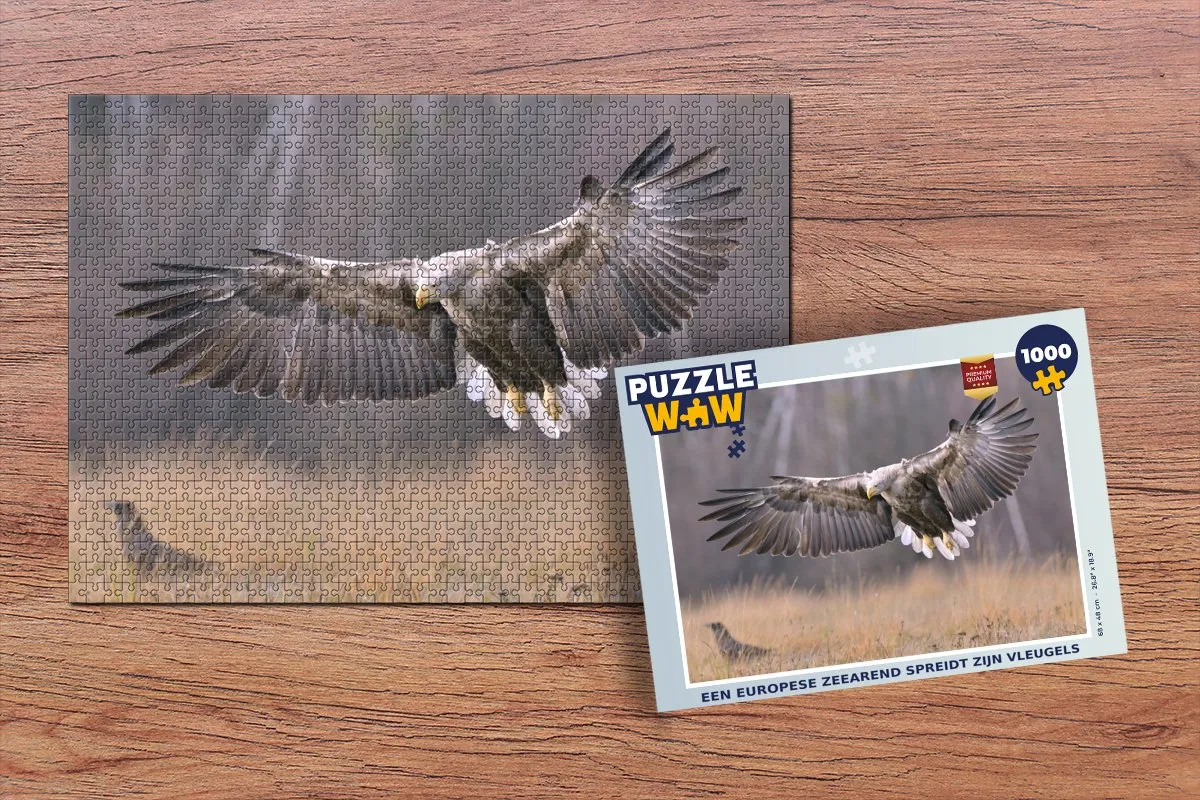 PuzzleWow Legpuzzel Europese Zeearend 1000 Stuks - Multicolor