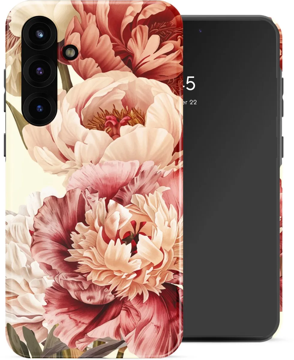 Selencia Hoesje Samsung Galaxy S25 FE Vintage Peony