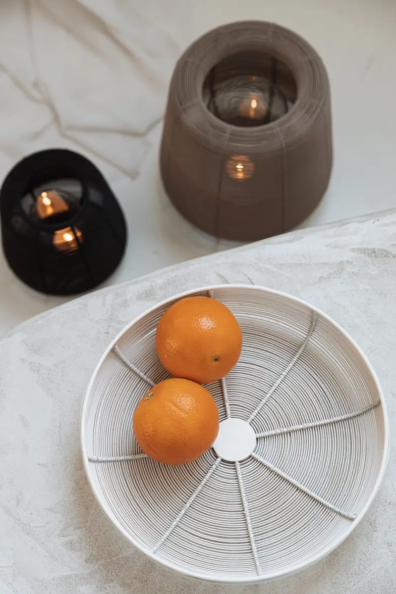 JENS Living Fruitmand Pim Draadmand - ø29cm Wit