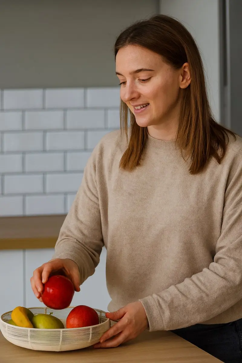 JENS Living Fruitmand Pim Draadmand - ø29cm Wit