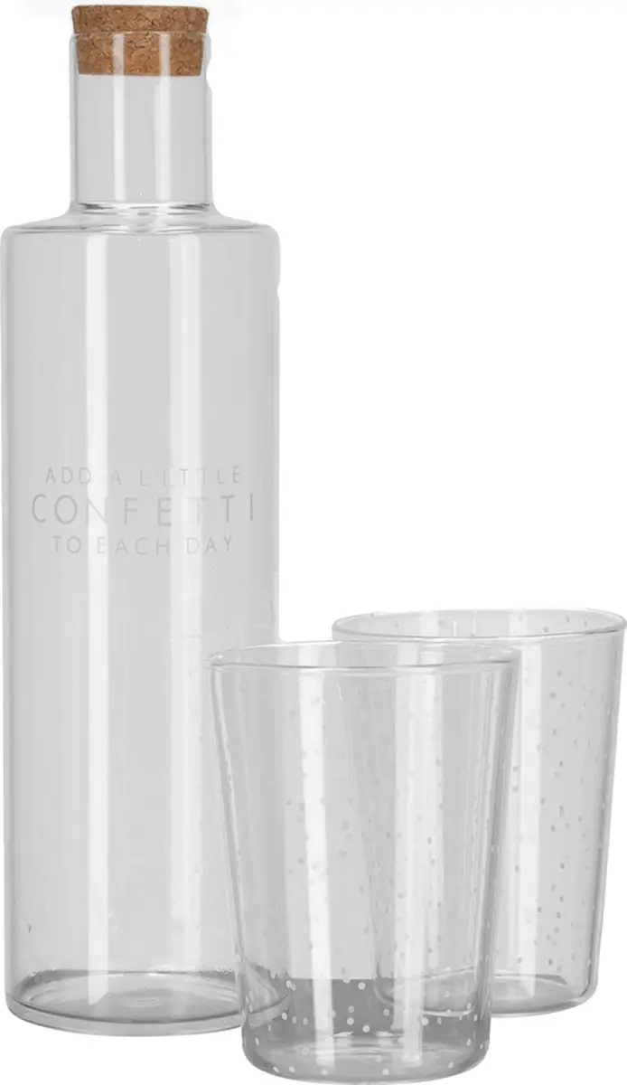 JENS Living Waterfles en Glazen Set