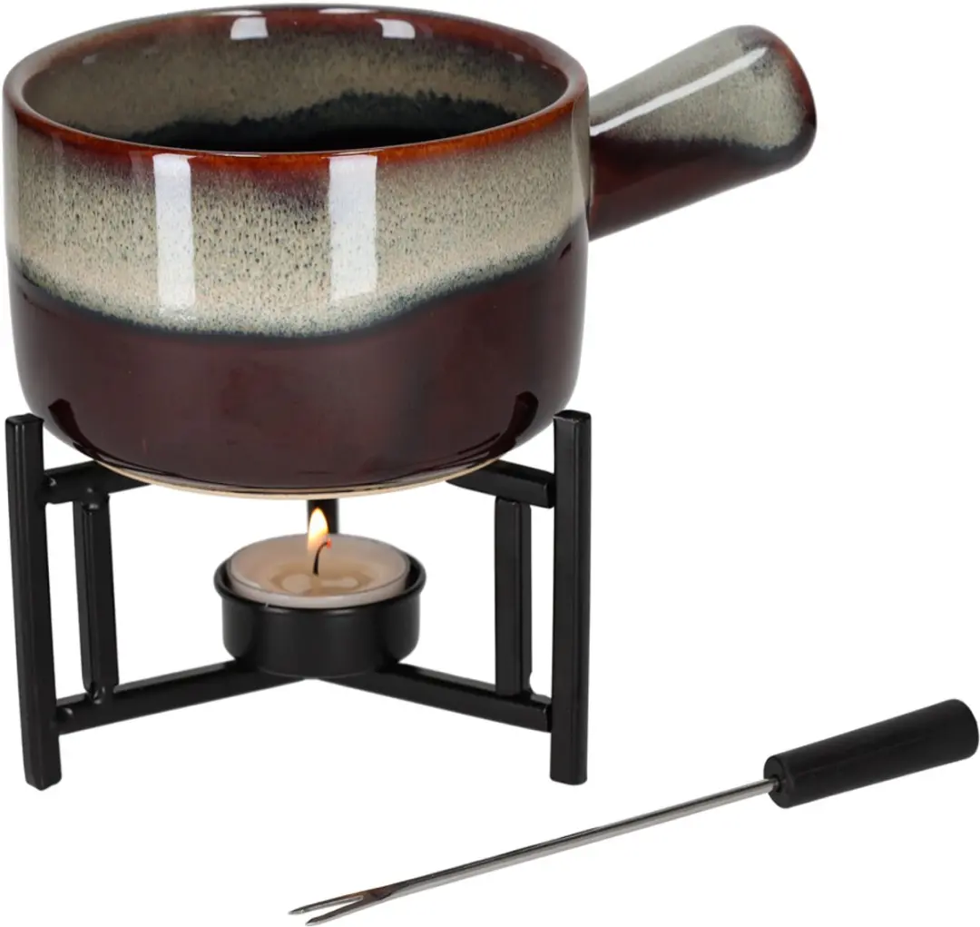 JENS Living Fondue Set Bordeaux