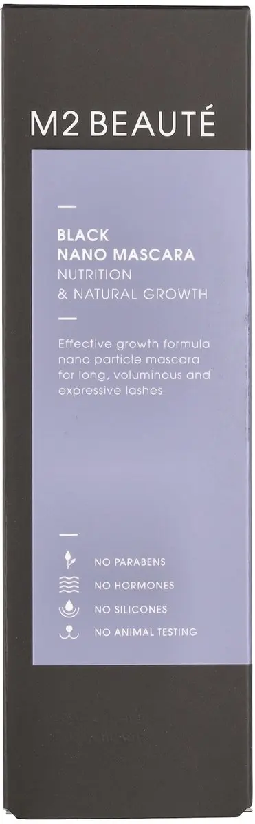 M2 Beauté Black Nano Mascara 6ml - Beige