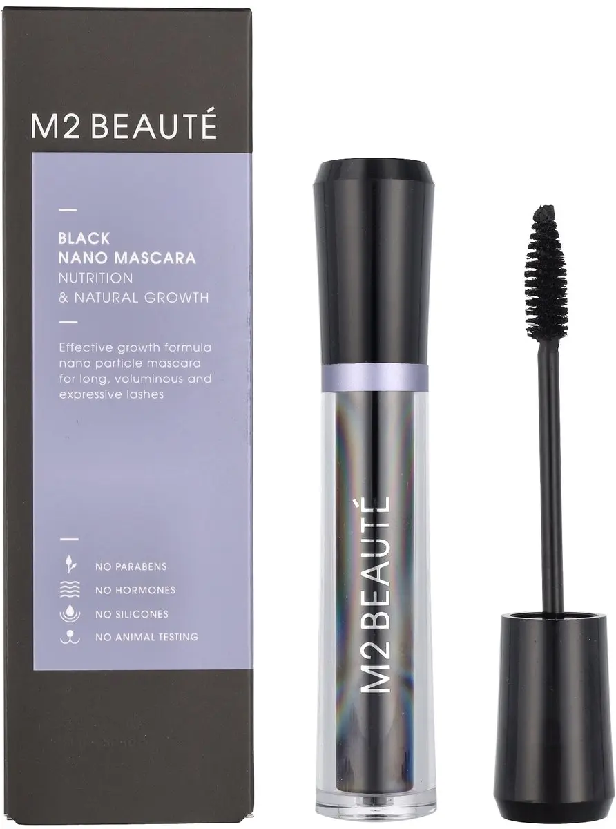 M2 Beauté Black Nano Mascara 6ml - Beige
