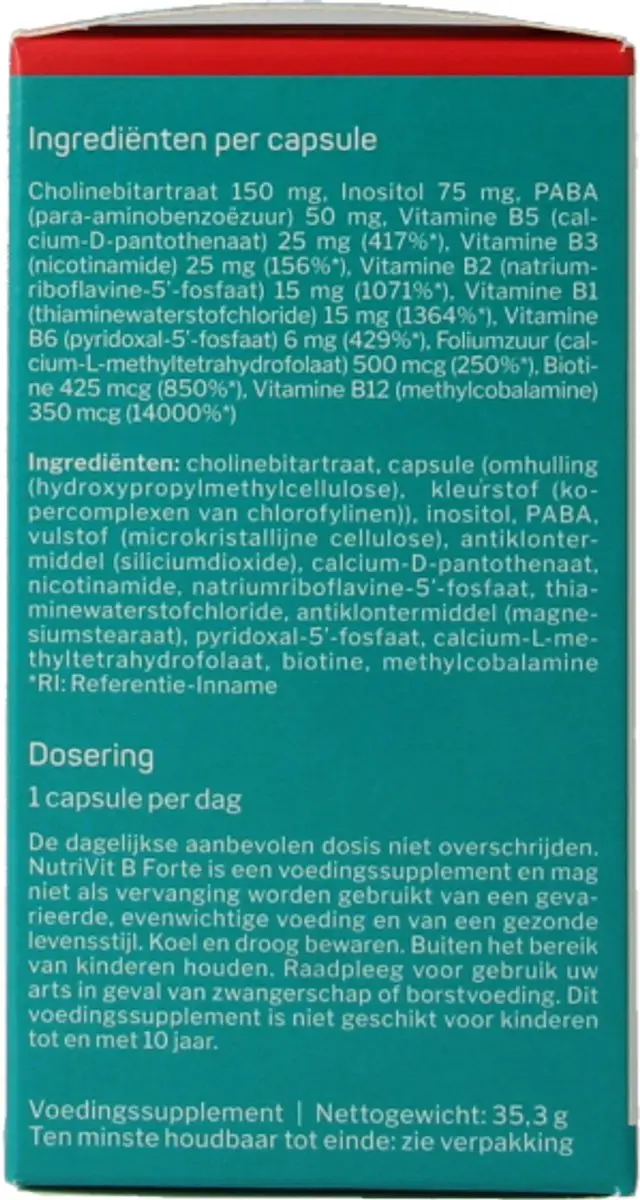 Nutrisan Nutrivit B forte 60 Capsules