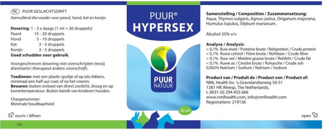 Puur Hypersex 64ml - Geslachtsdrift