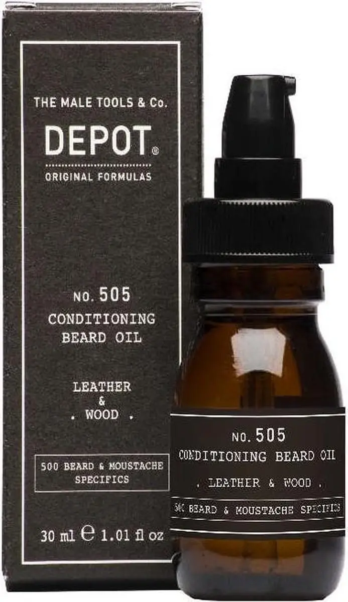 Depot 505 Conditioning Beard Oil Leather & Wood 30ml