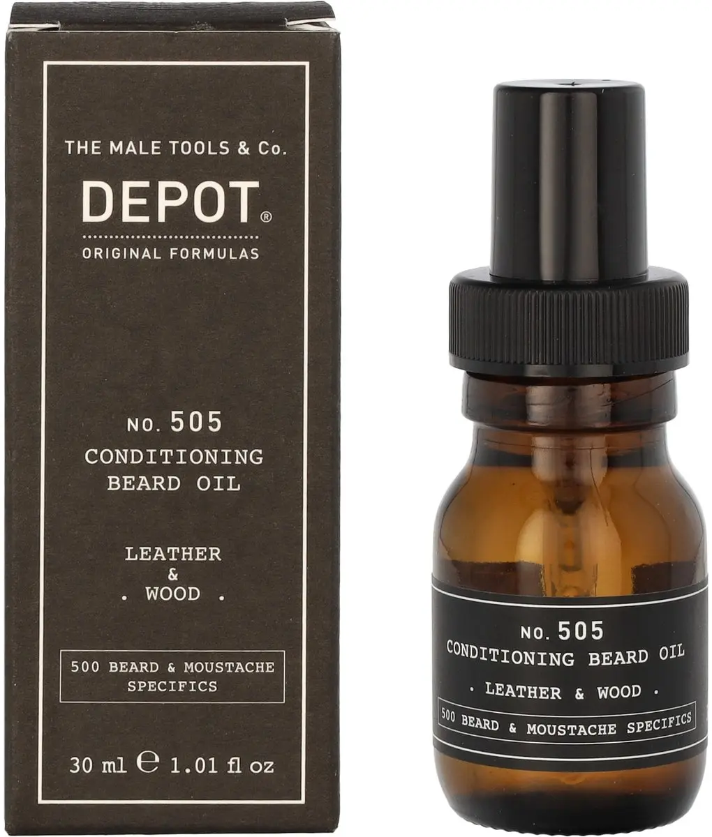 Depot 505 Conditioning Beard Oil Leather & Wood 30ml