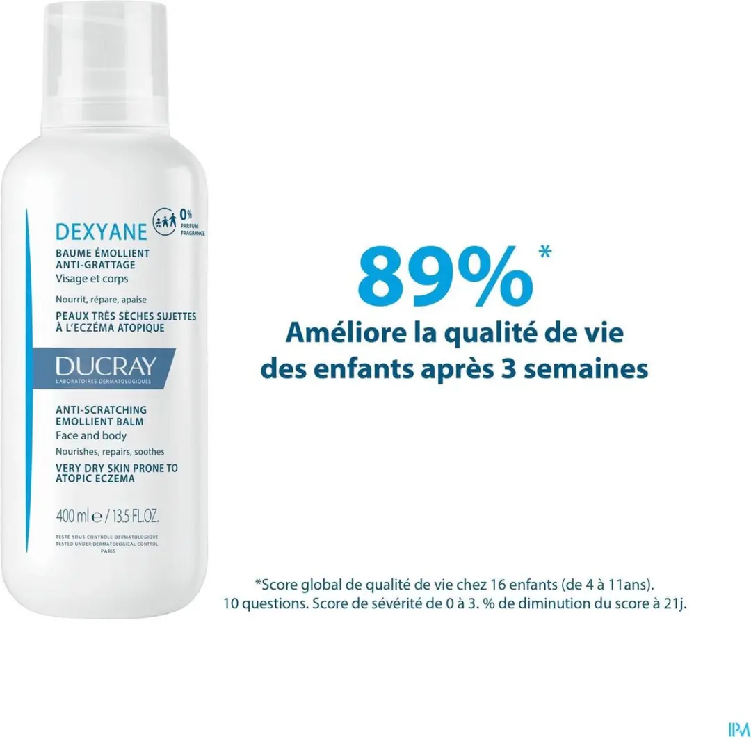 Ducray Dexyane Baume Emollient Anti-Grattage 400ml - afbeelding 2 van 6