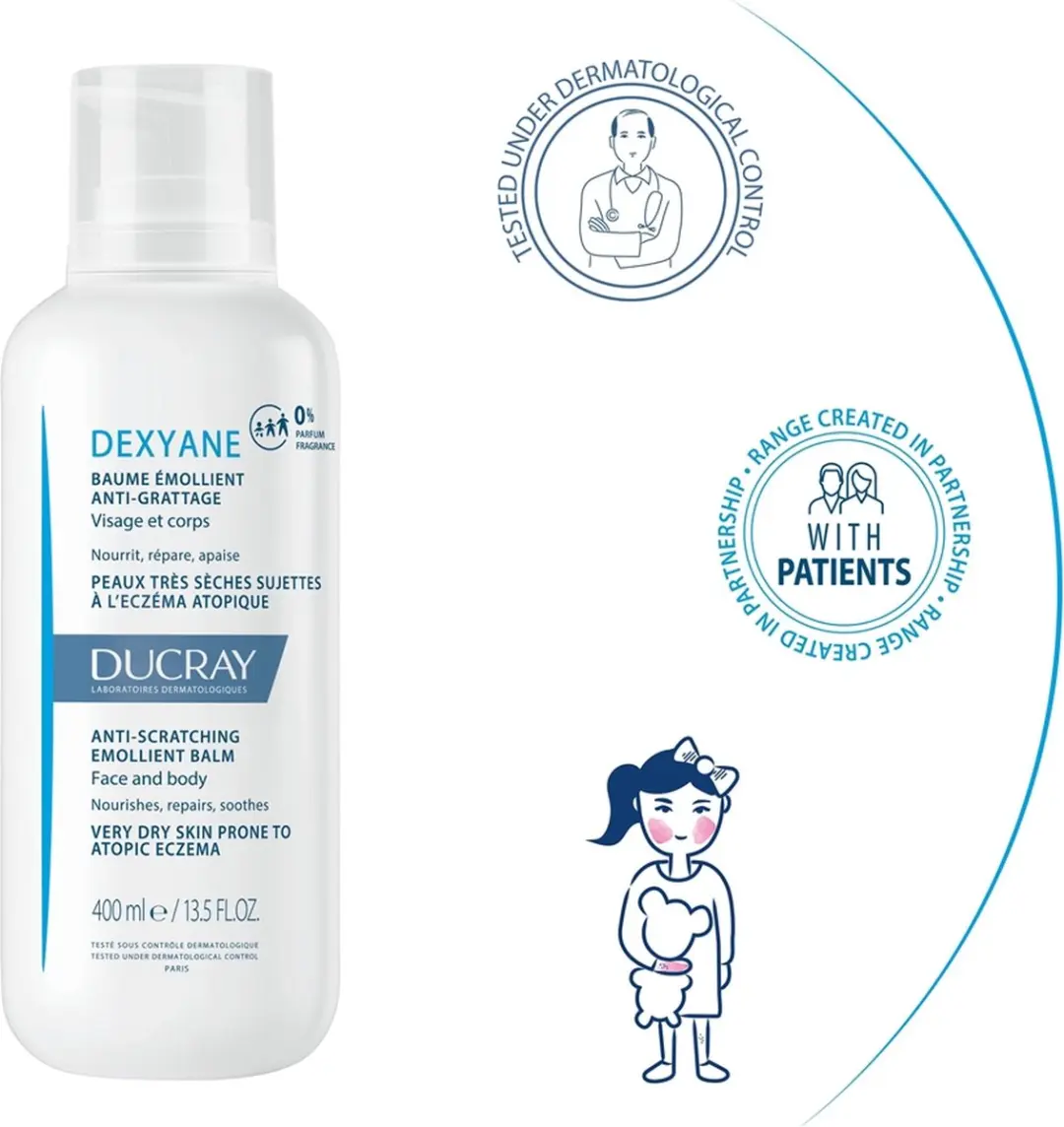 Ducray Dexyane Baume Emollient Anti-Grattage 400ml - afbeelding 4 van 6