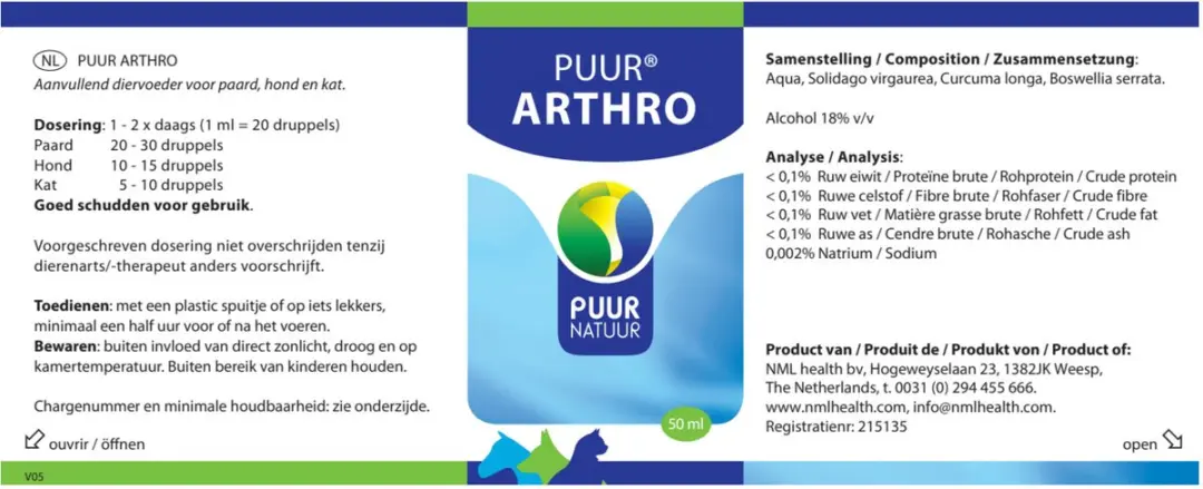Puur Natuur Arthro 64ml