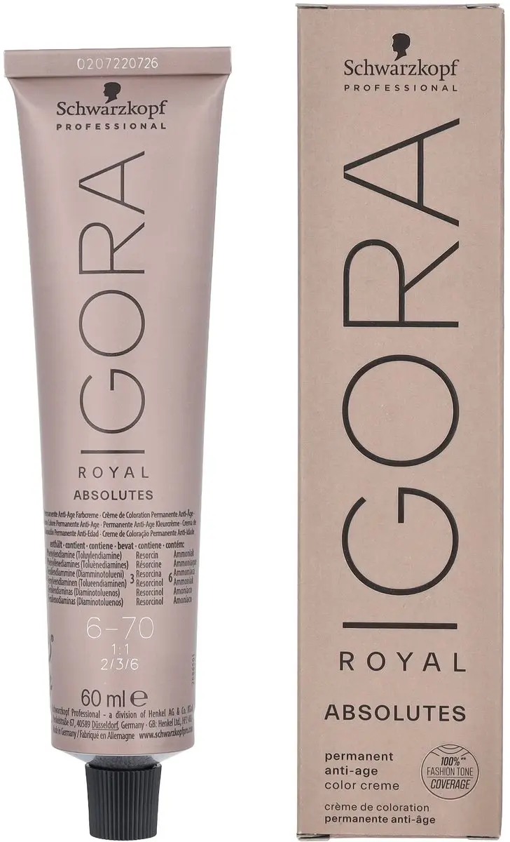 Schwarzkopf Igora Absolutes 60ml - Kleur 6-70