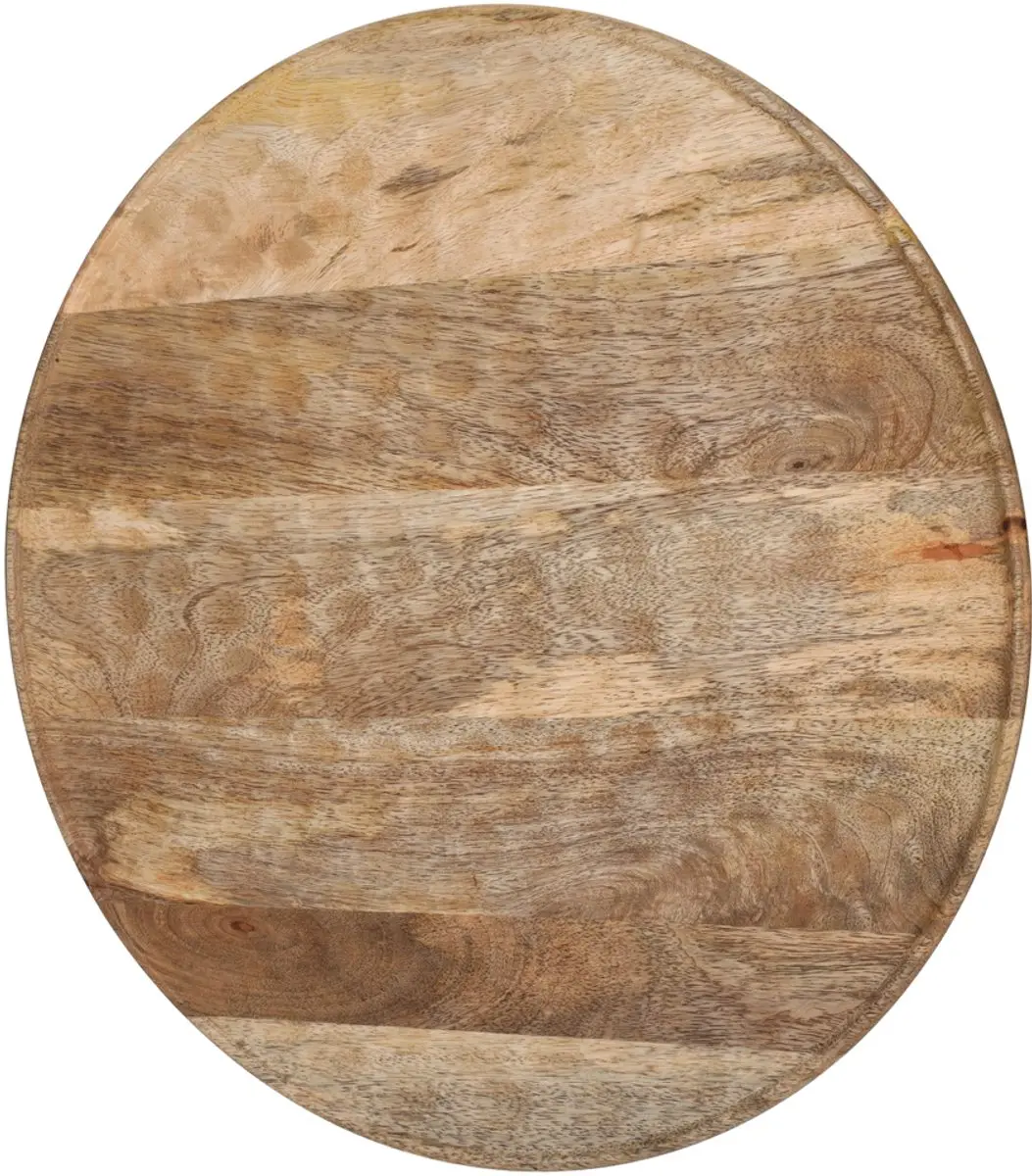 JENS Living Serveerplank Artisan Rond Naturel van Hoogwaardig Mangohout