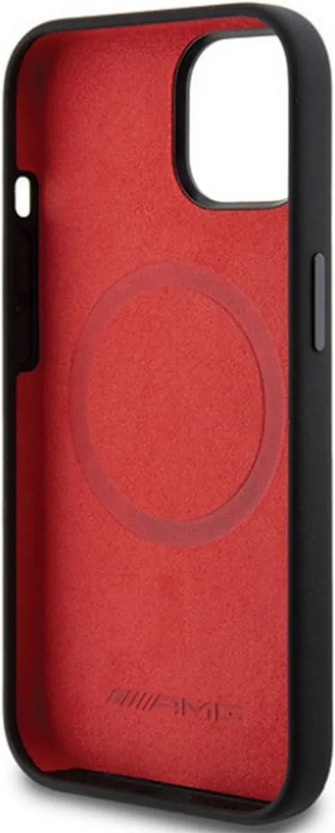 Mercedes-AMG Large Rhombuses Back Case iPhone 15 Plus - Zwart