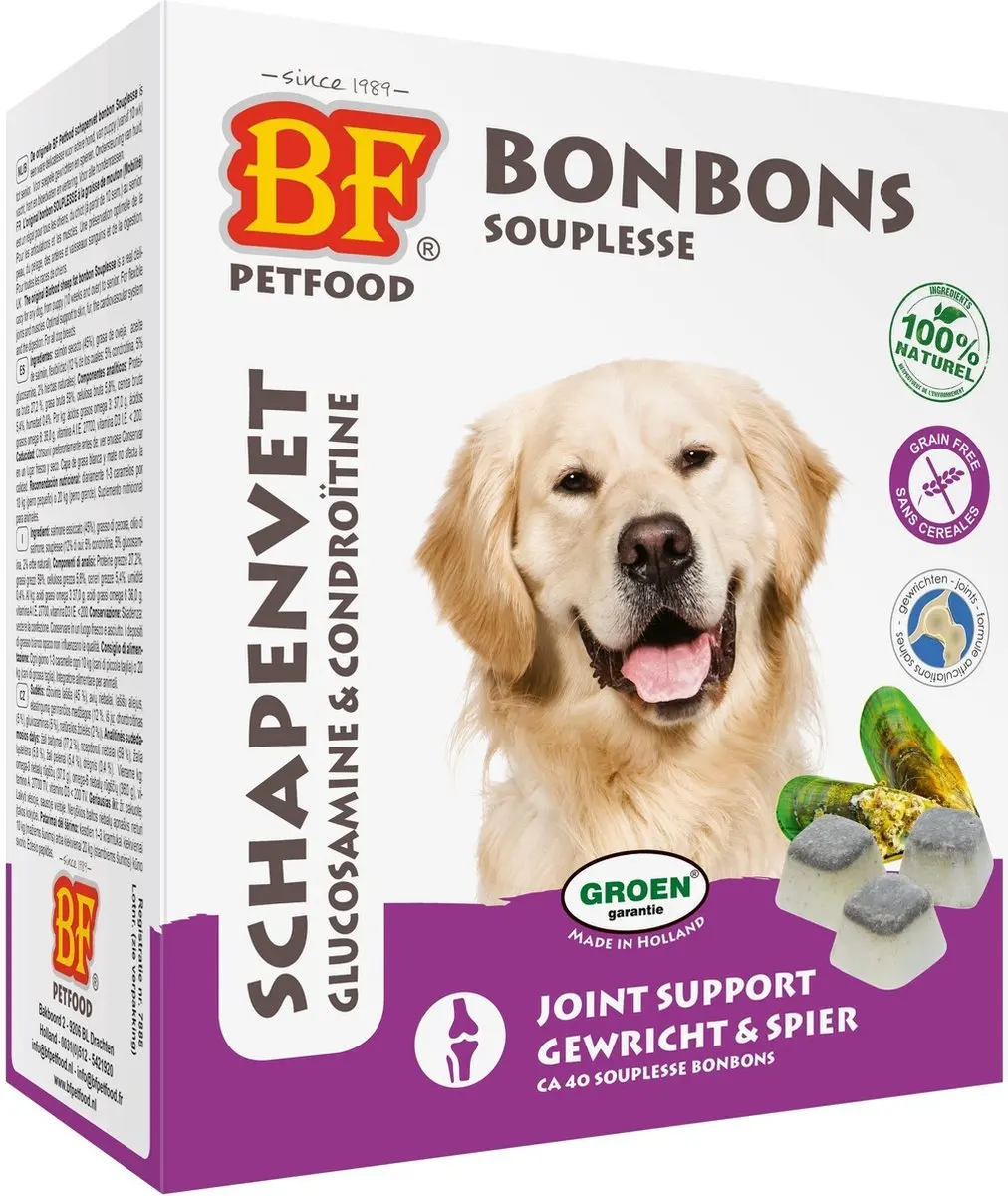 BF Petfood Biofood Schapenvet Maxi Hondensnack - 250g - 40 Stuks