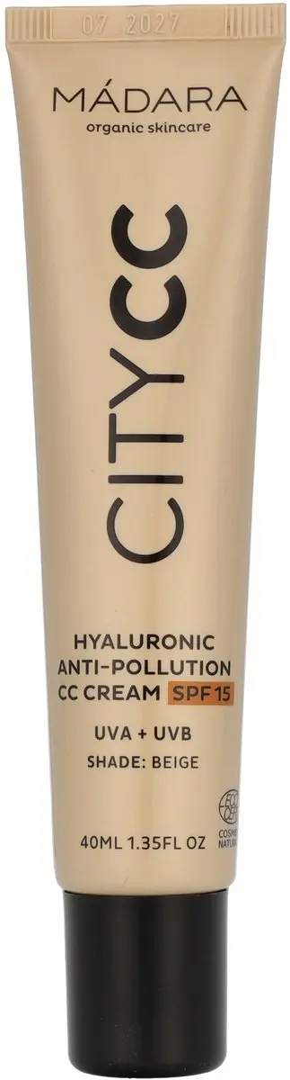 MÁDARA City CC Hyaluron Anti-Pollution CC Cream SPF 15 - 40ml