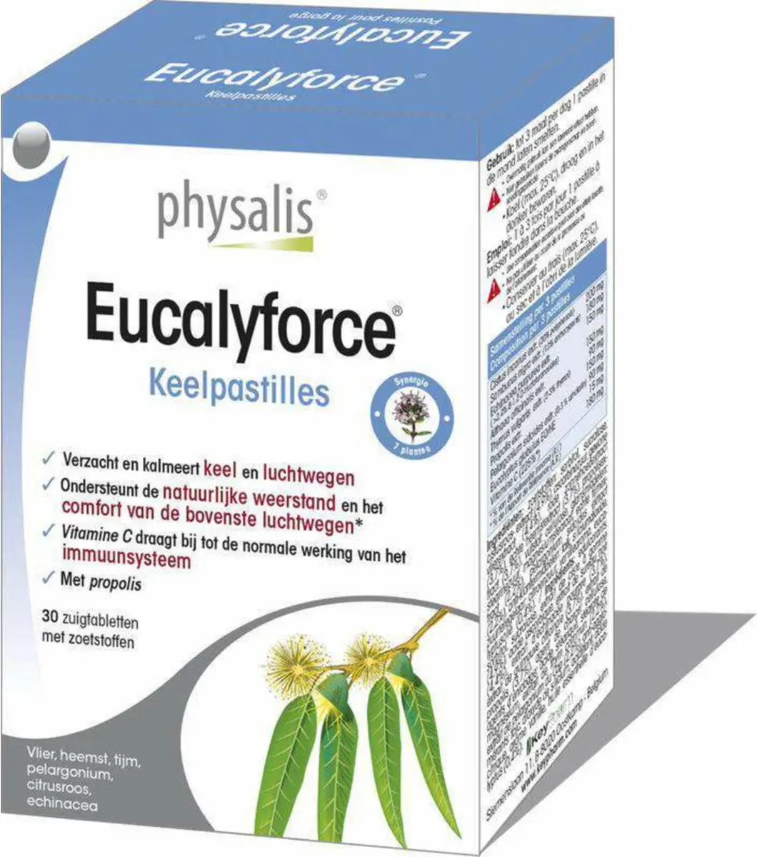 Physalis Eucalyforce keelpastille 30 Tabletten