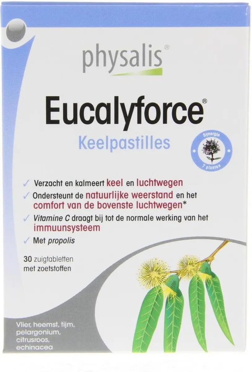 Physalis Eucalyforce Keelpastilles 30 Stuks