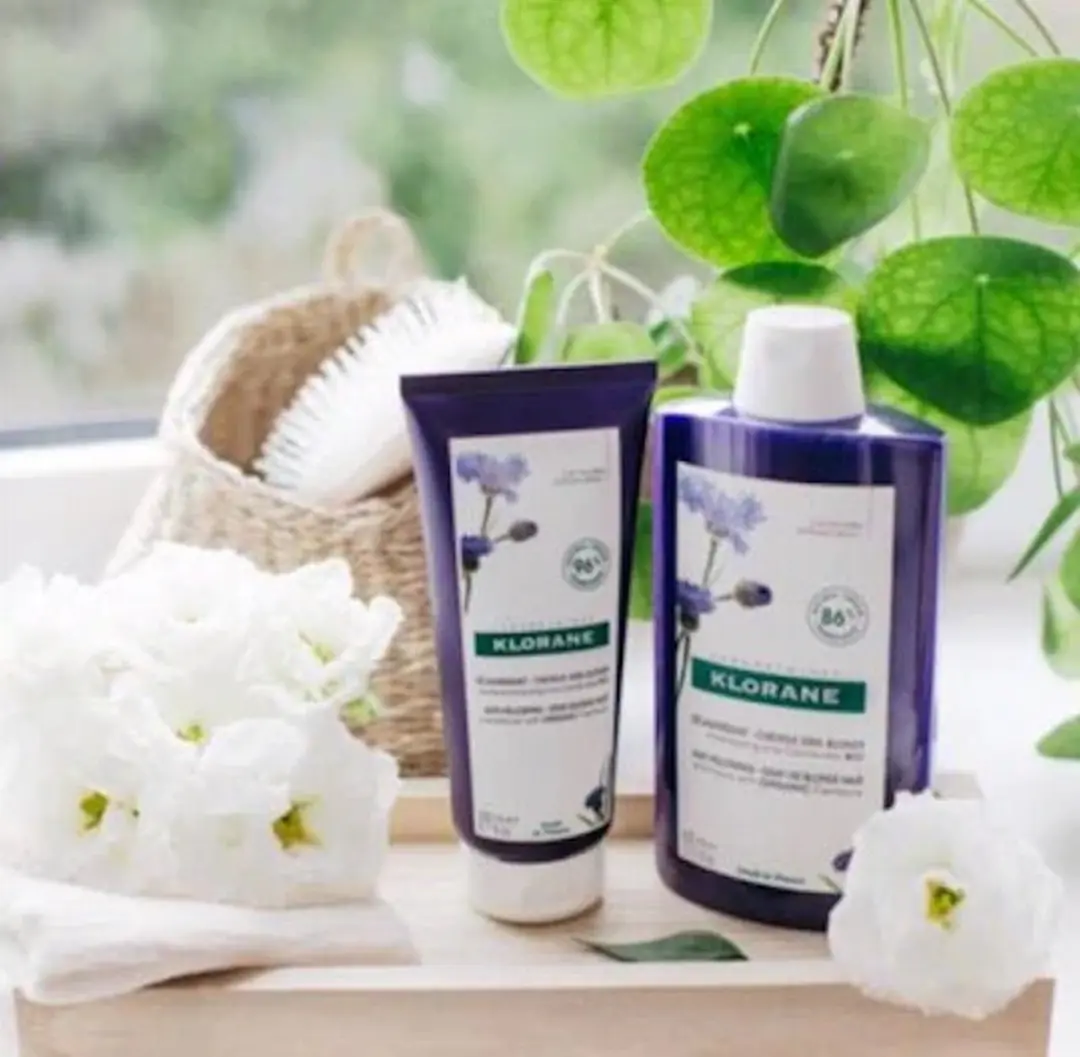 Klorane Haar Centaurée Anti-Yellow Shampoo 200ml - Wit/Grijs