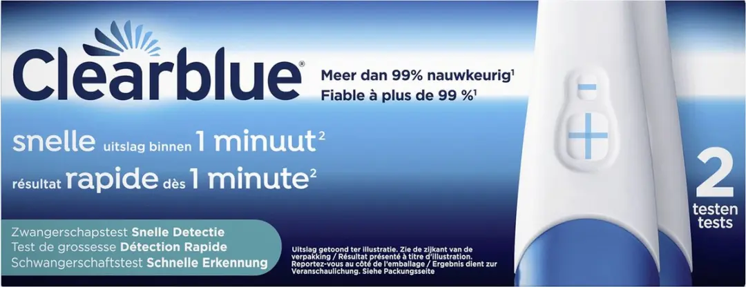 Clearblue Zwangerschapstest Snelle Detectie - 2 Stuks - afbeelding 4 van 6