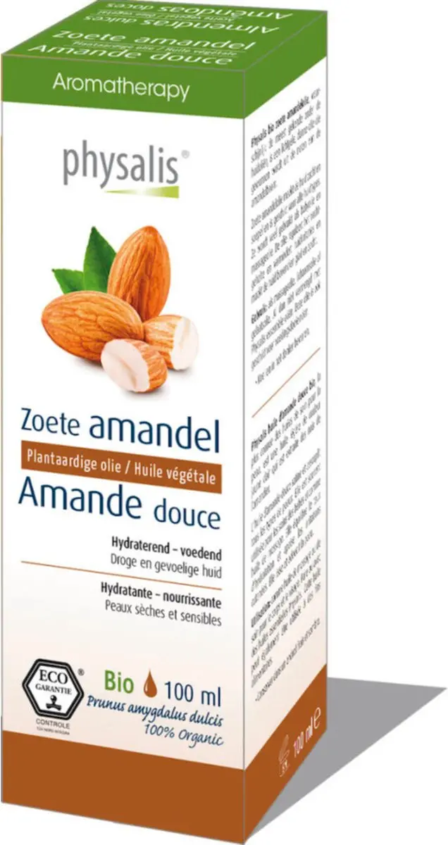 Physalis Aromatherapy Biologisch Zoete Amandel 100 ml